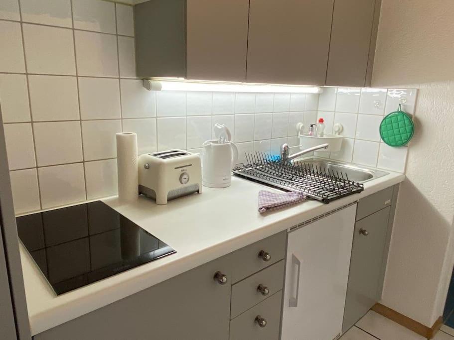 Urban Retreat - Cozy Studio With Private Patio Apartment ซูริก ภายนอก รูปภาพ